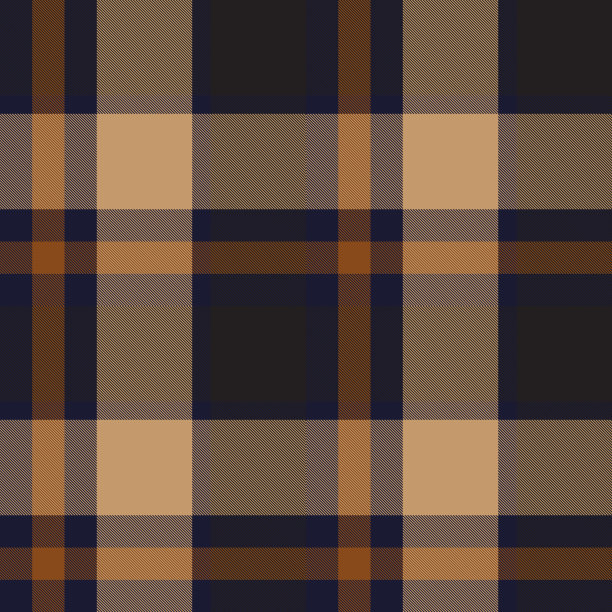 彩色经典现代格子呢无缝印花/图案向量图片下载