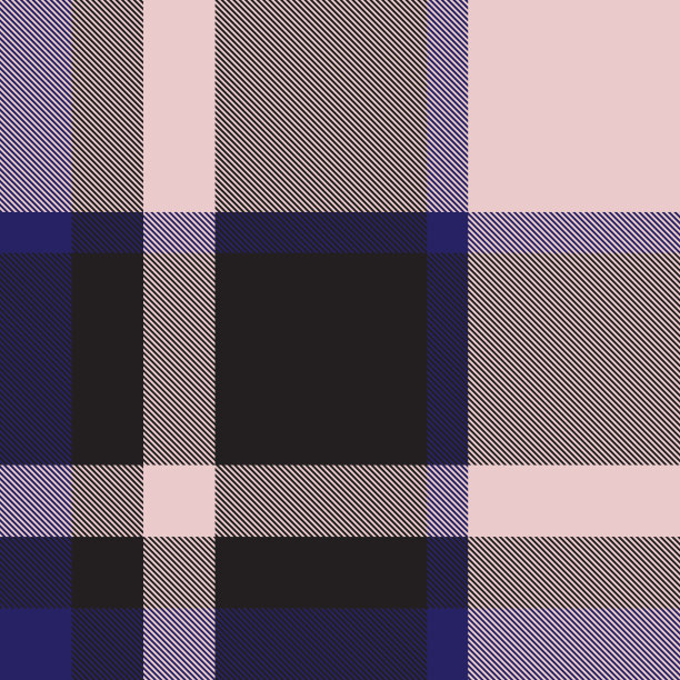 彩色经典现代格子呢无缝印花/图案向量图片下载