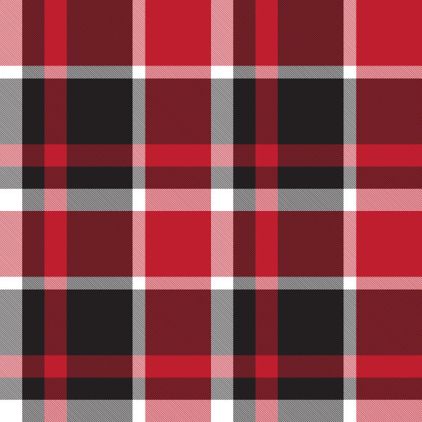 彩色经典现代格子呢无缝印花/图案向量图片下载