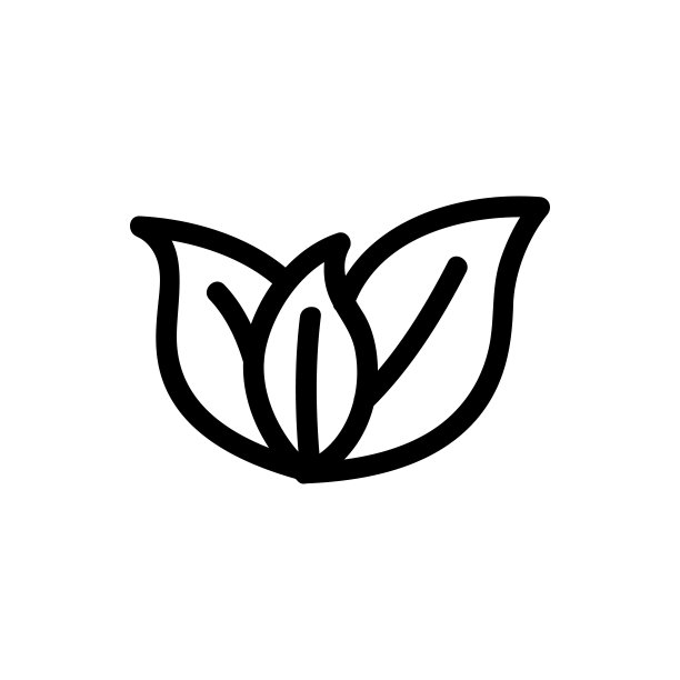 丛林叶子的图标向量。孤立轮廓符号插图图片下载