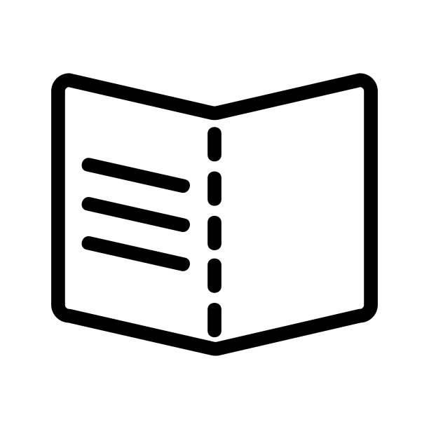 小册子传单图标矢量。孤立轮廓符号插图图片下载