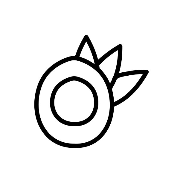 椰子图标矢量。孤立轮廓符号插图图片下载