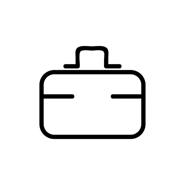 饭盒图标矢量。孤立轮廓符号插图图片下载