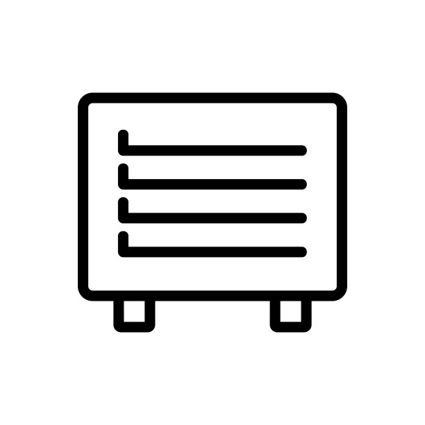 房子加热器图标矢量。孤立轮廓符号插图图片下载