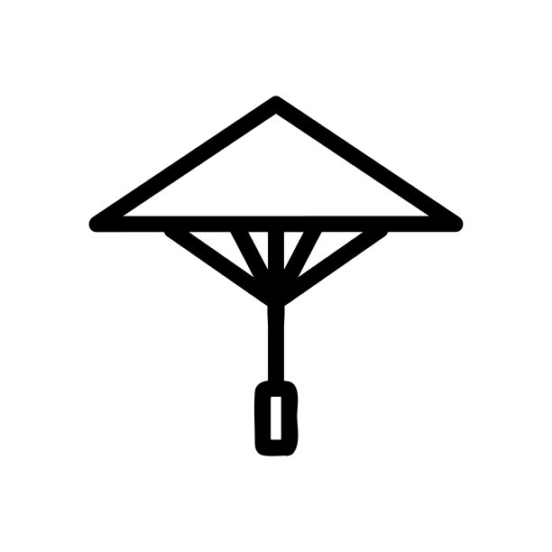 伞图标矢量。孤立轮廓符号插图图片下载