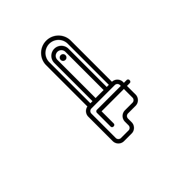 链锯图标向量。孤立轮廓符号插图图片下载