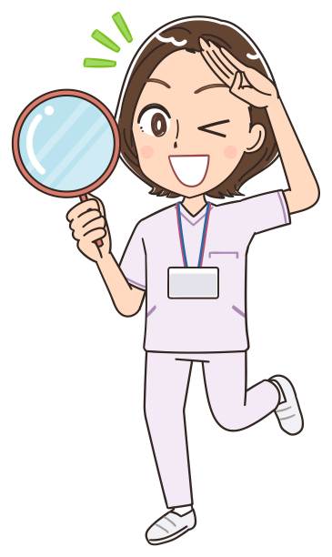 穿白色制服的女护士。图片下载