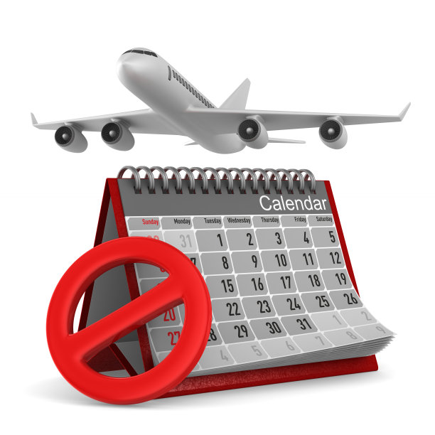 飞机和日历上的白色背景。孤立的3 d演示图片下载