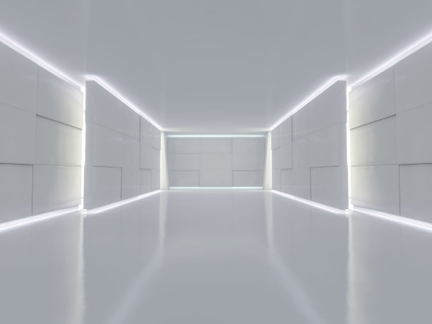 抽象的现代建筑背景。3 d图片下载