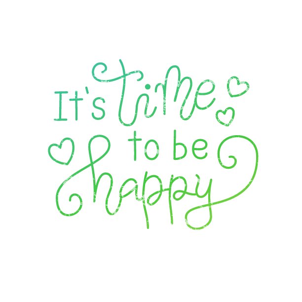 这是快乐的时间在蓝色绿色的心图片下载