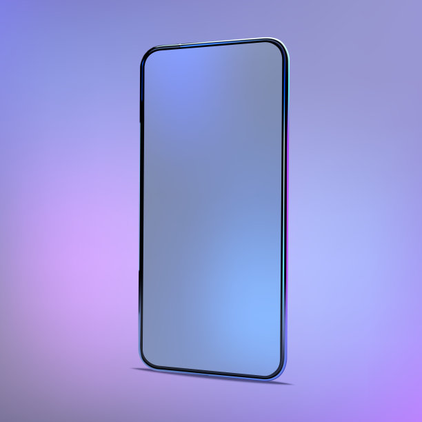 3D逼真的彩色智能手机模型。信息图和UI设计的模板。电话框与空白显示隔离模板。矢量手机概念图片下载