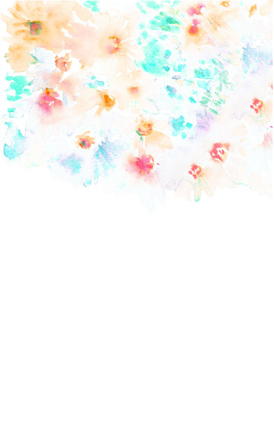 手绘水彩花。图片下载