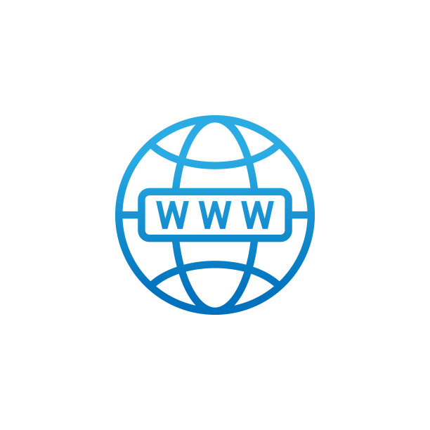 网站图标矢量设计插图，网站WWW图标，网站矢量扁平图标符号，适用于网站、logo、图形元素、App、UI图片下载