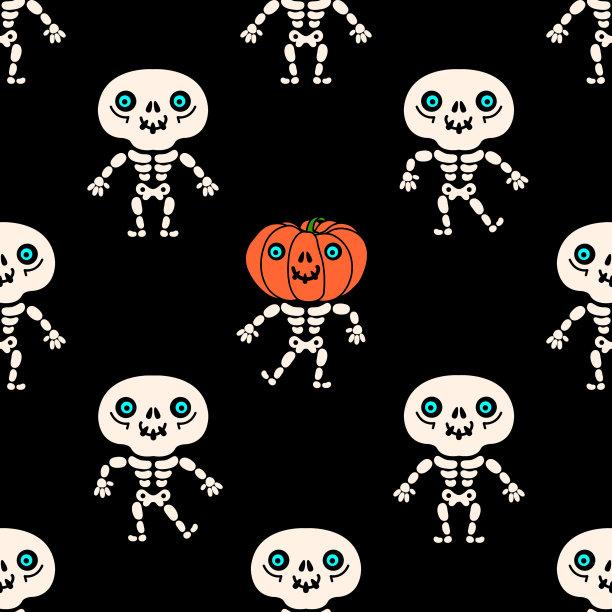 无缝模式与骨架。图片下载