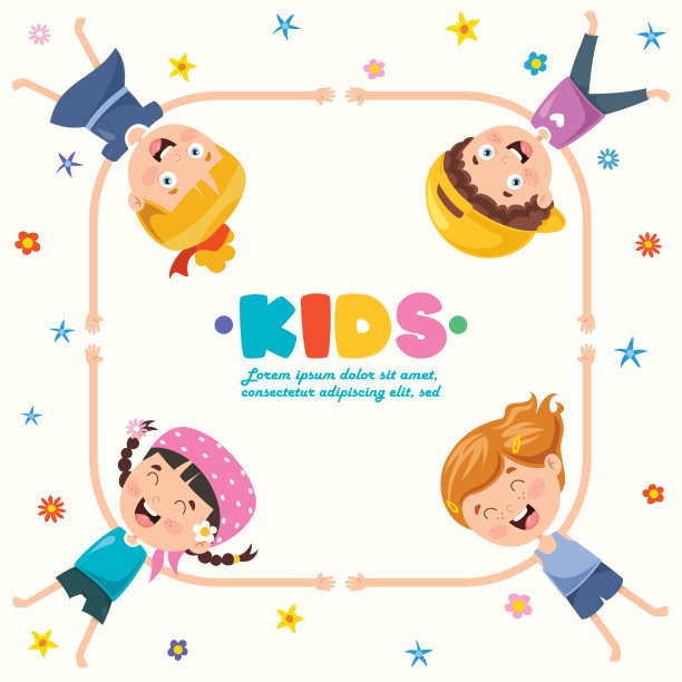 创意背景与有趣的孩子图片下载