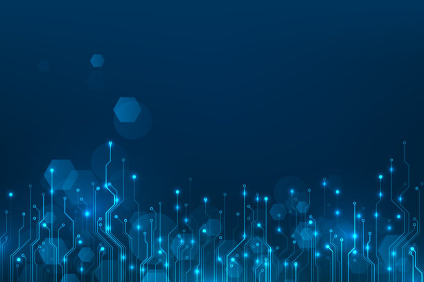 线路板技术背景。硬件的概念。抽象的计算机技术。向量图片下载