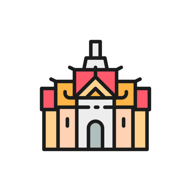 泰国皇宫，曼谷平色线的象征。图片下载