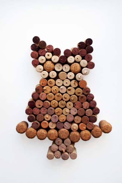 酒塞猫头鹰的剪影图片下载