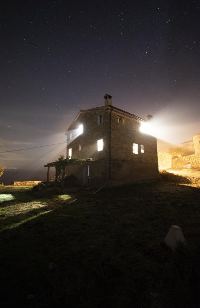 房子在晚上图片下载