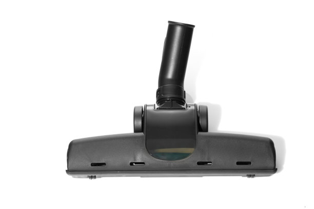 吸尘器刷头为黑色，背景为白色。图片下载