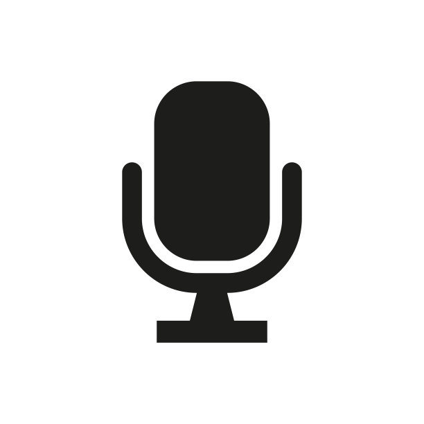 麦克风图标上的白色背景。图片下载