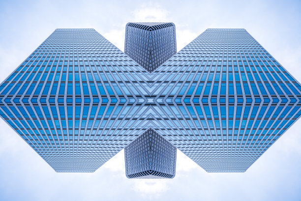 建筑细节现代建筑玻璃幕墙商业背景图片下载