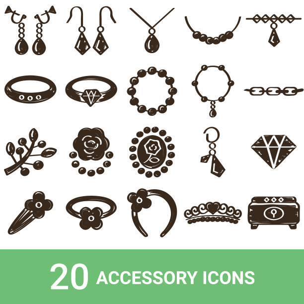 产品图标，配件，笔迹，20套图片下载