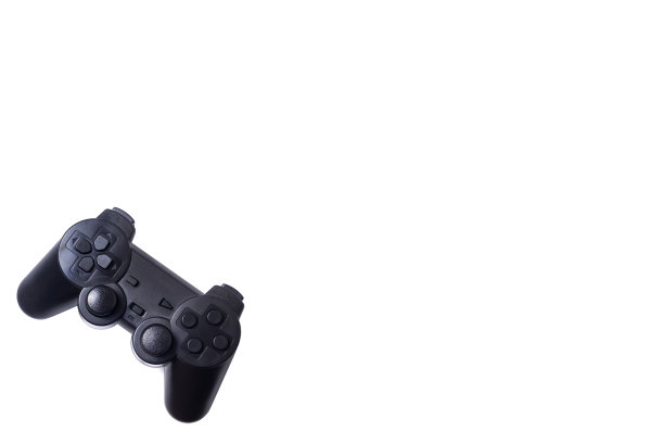 白色背景上的黑色操纵杆图片下载