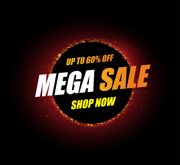 大型促销模板设计用于特价、促销和折扣。广告间隙促销图片下载