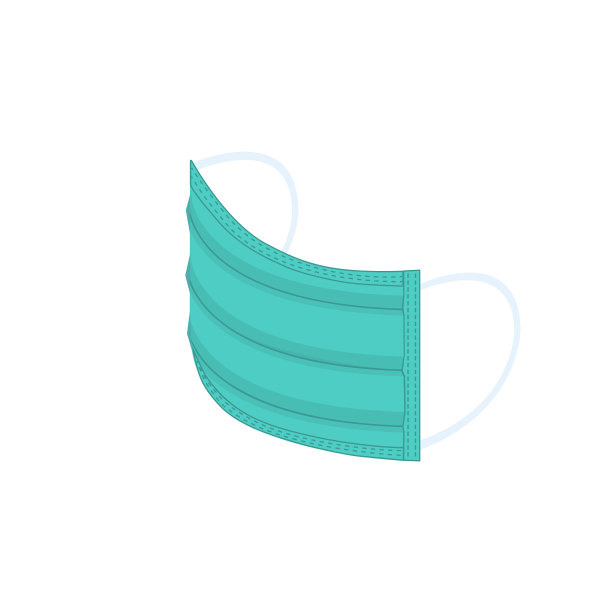 口罩矢量图素材ID：351291306