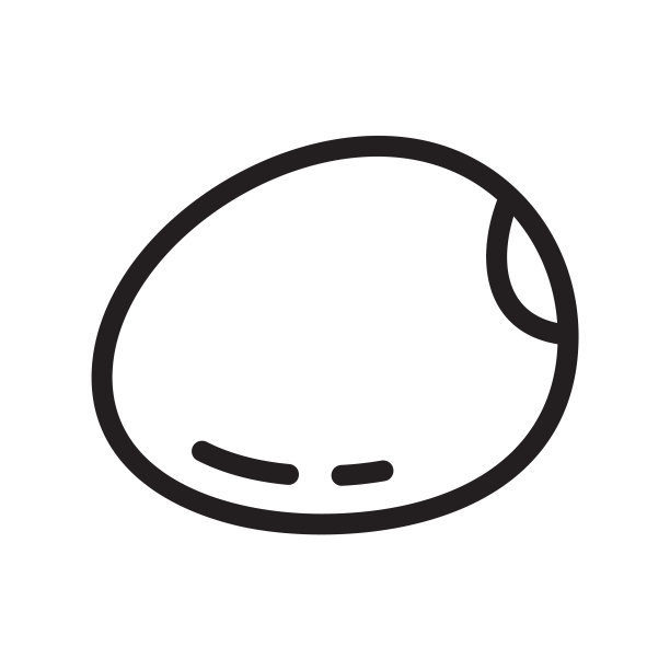 大豆图标。细线艺术标志图片下载