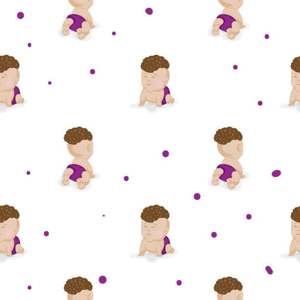 婴儿图形图案墙纸对象图片下载