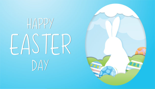 复活节彩蛋矢量图像的节日内容。图片下载