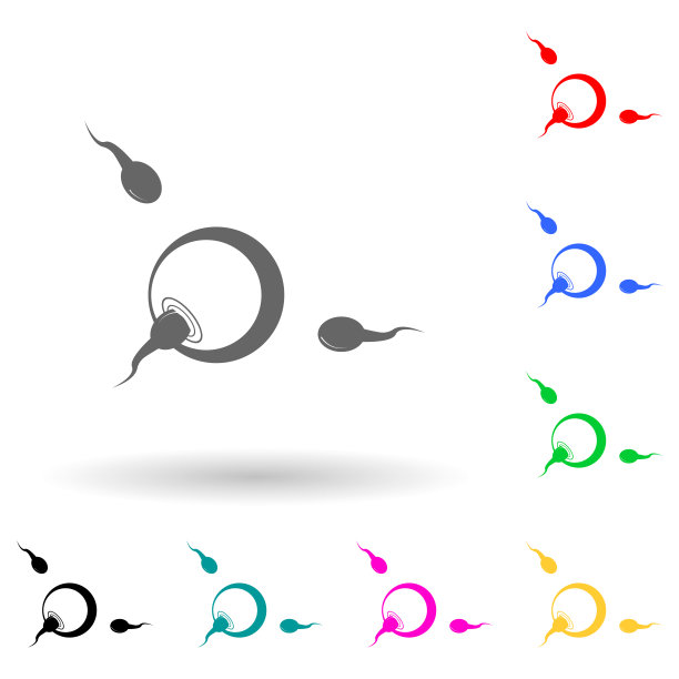 施肥多色风格图标。用户界面和用户体验、网站或移动应用程序的简单符号、人体部件的平面矢量图标图片下载