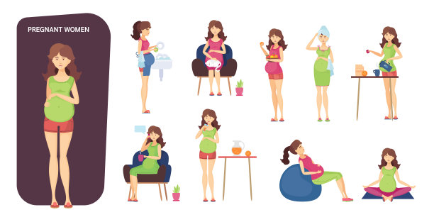 孕妇瑜伽与健康生活方式合集图片下载