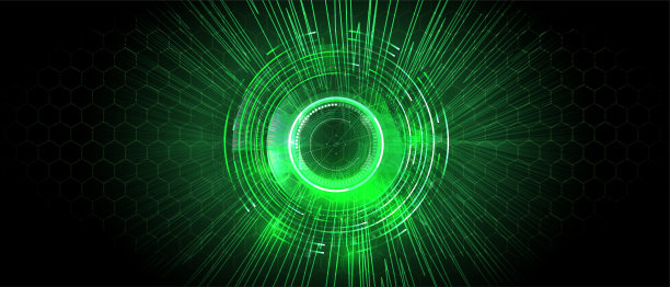 控制面板或HUD界面。矢量插图。黑暗的宇宙飞船内部与大窗户视野图片下载