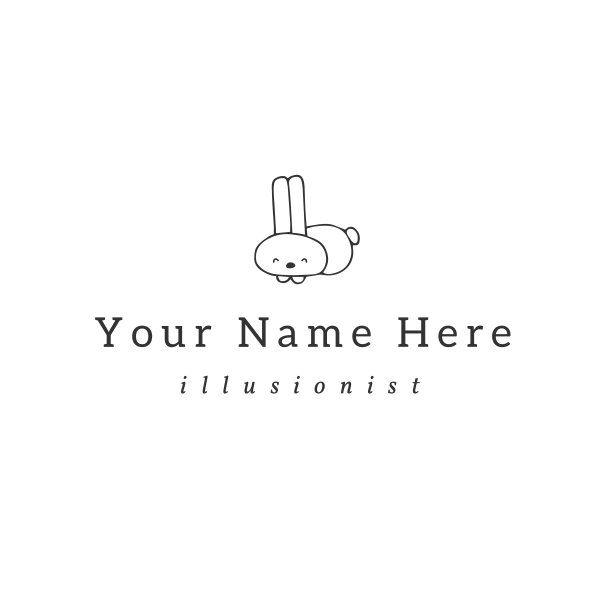 带小白兔的矢量标签模板。魔法和童话故事。图片下载