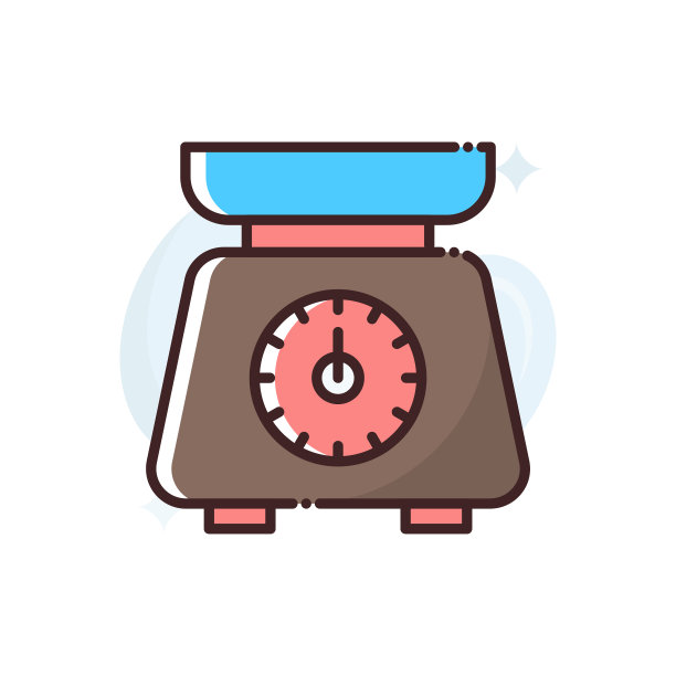 食物比例矢量图标字形风格插图EPS文件10图片下载