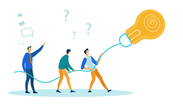 手持灯泡电缆的商业工作者。图片下载