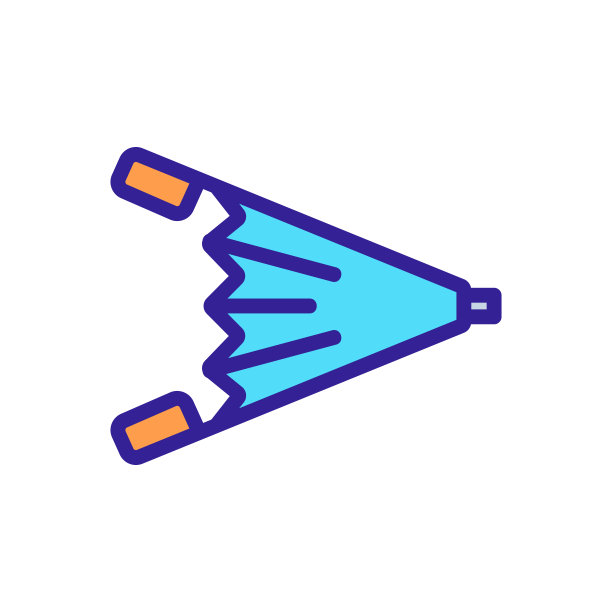 铁匠毛皮空气矢量图标。孤立轮廓符号插图图片下载