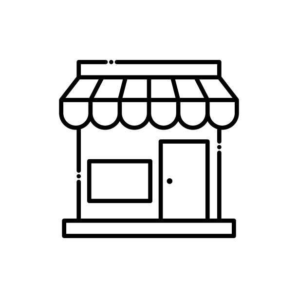 Shop向量图标线条风格插图EPS文件10图片下载