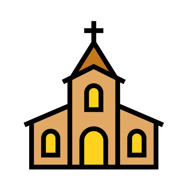 教堂图标，圣帕特里克节相关的矢量图片下载