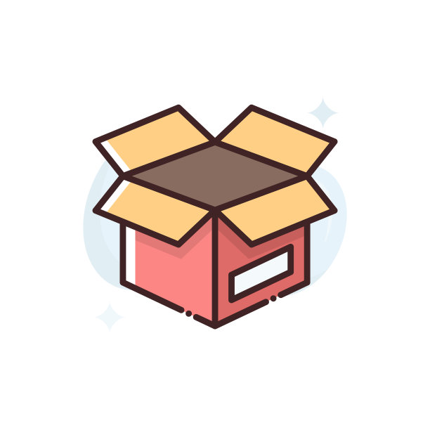 打开盒子向量图标字形风格插图EPS文件10图片下载