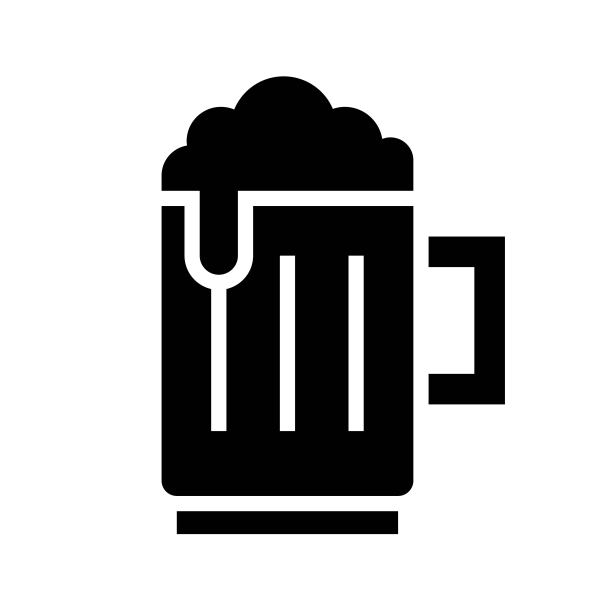 啤酒杯图标，圣帕特里克节相关矢量图片下载