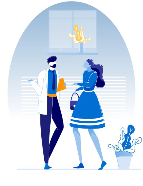 大胡子医生与女病人卡通聊天图片下载