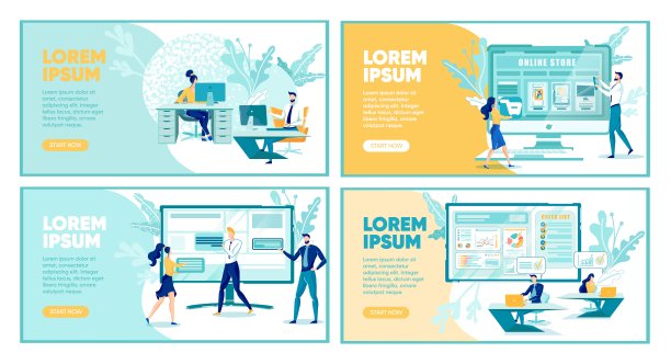 设计师在办公室创建网站。图片下载