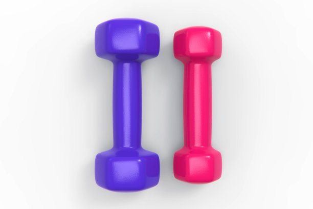 3d渲染哑铃孤立在白色背景股票照片图片下载