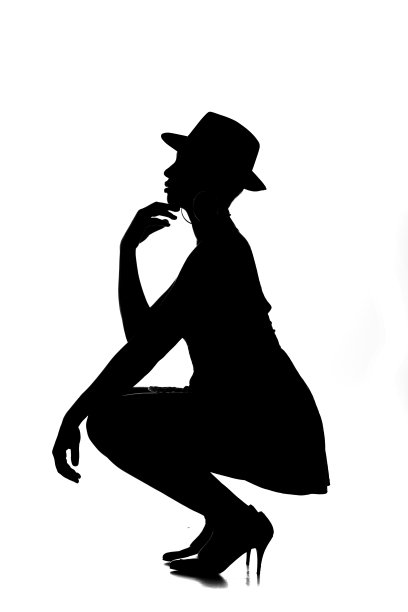 性感的女性剪影图片下载