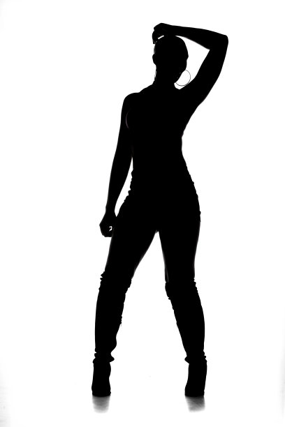 性感的女性剪影图片下载