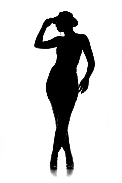 性感的女性剪影图片下载
